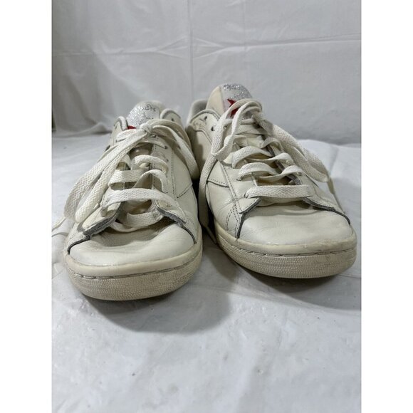reebok npc low top leather sneaker in chalk size 8 womens - Picture 3 of 16